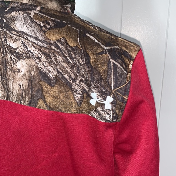 Under Armour Camo & Pink Loose Fit Quarter Zip Large - Picture 7 of 10